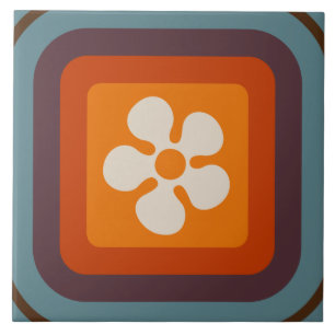 Carreau Tuile rétro des années 60 les années 70