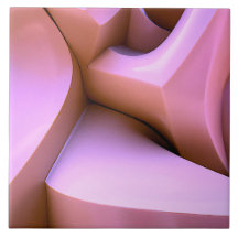 Tuile rose abstraite 3d