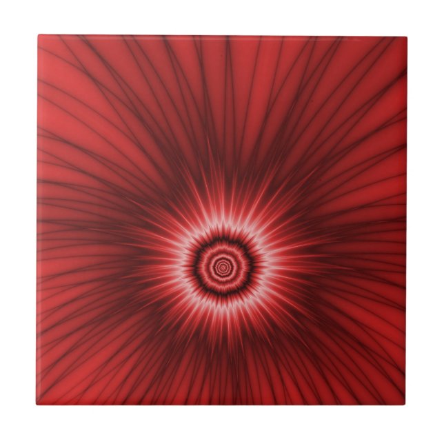 Carreau Tuile rouge explosion (Devant)