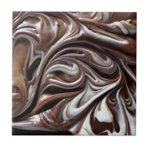 Carreau tuile tourbillon de chocolat