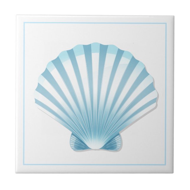 Carreau Tuile Trivet bleu coque (Devant)