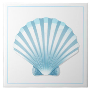 Carreau Tuile Trivet bleu coque