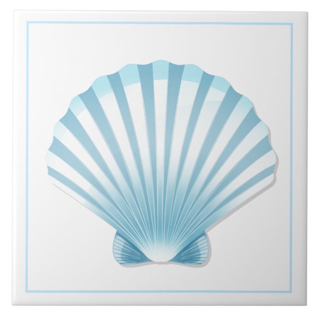 Carreau Tuile Trivet bleu coque (Devant)