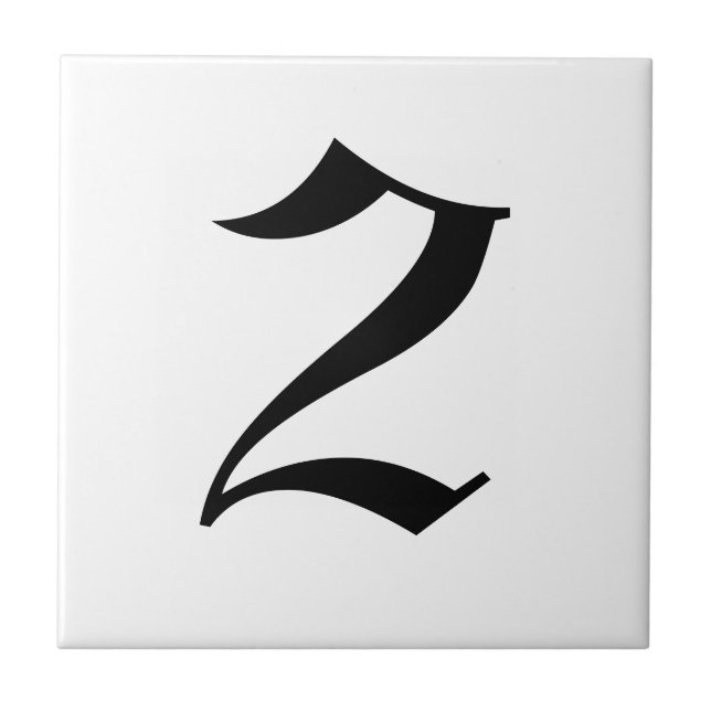 Carreau Tuiles gothiques de numéro de maison (Devant)