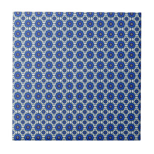 Carreau Tuiles orientales bleues de motif