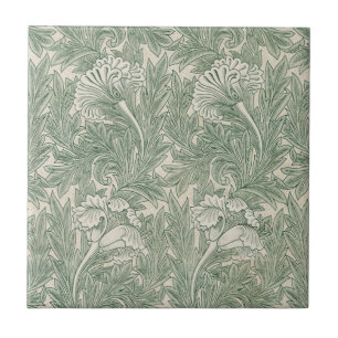 Carreau Tulip de William Morris, Vintage Floral Art