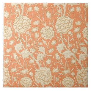 Carreau Tulipe sauvage de William Morris, Art floral orang