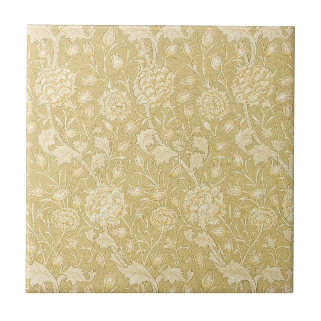 Carreau Tulipes sauvages par William Morris, Art des Fleur (Devant)