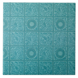 Carreau Turquoise Tile Motif (par William Morris)