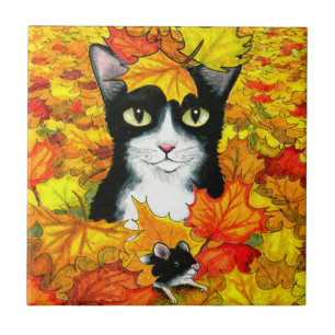 Carreau Tuxedo cat 447 automne