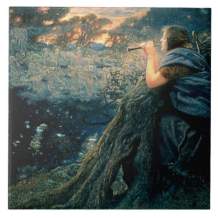 Carreau “Twilight Fantasy” d'Edward Robert Hughes