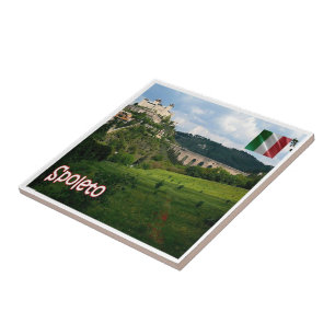 Carreau UMB010 SPOLETO, Panorama, Ombrie, Italie,