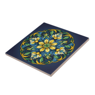 Carreau 💚 💙 💛 Un Azulejo Unique Élégance : Jardin de mi
