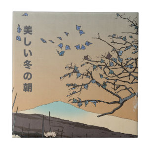 Carreau Un beau paysage hivernal