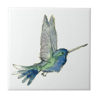 Carreau Un cadeau en carrelage en céramique d'un colibri b