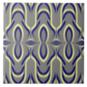 Carreau Un carrelage en céramique motif vintage gris