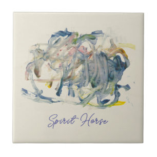 Carreau Un cheval d'esprit à travers la peinture du temps