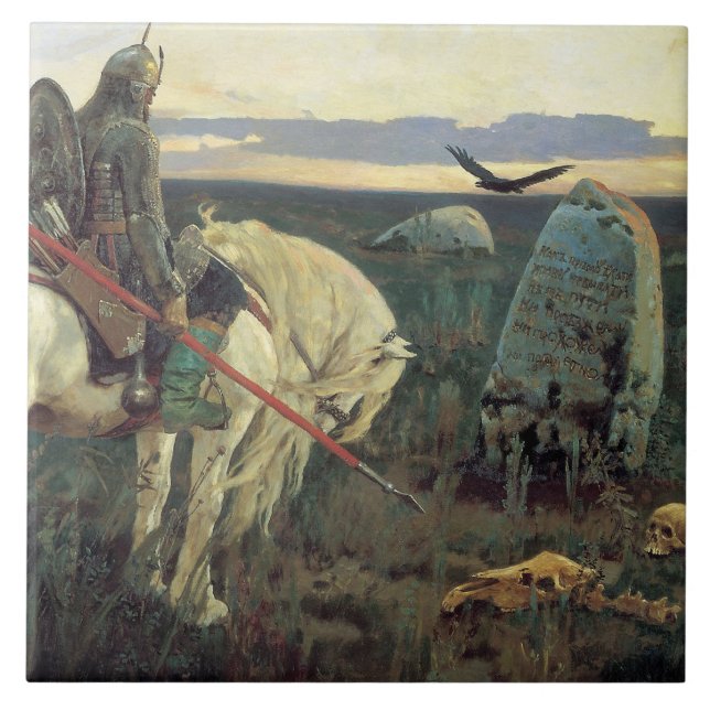 Carreau Un chevalier à la croisée des chemins (Devant)