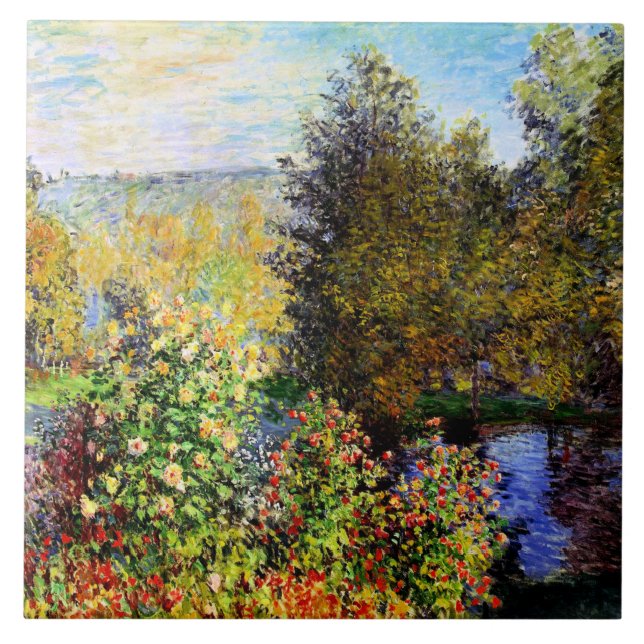 Carreau Un coin du jardin à Montgeron (Devant)