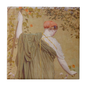 Carreau Un jardin d'Albert Joseph Moore, Vintage Portrait