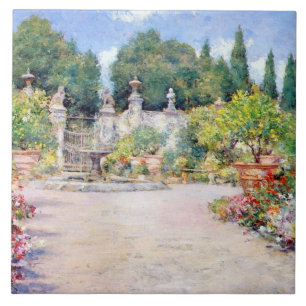 Carreau Un Jardin Italien - William Merritt Chase, 
