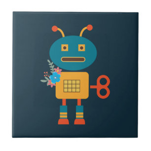 Carreau Un joli robot design pour enfants