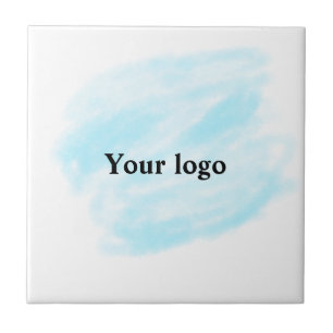 Carreau Un logo personnalisé simple et élégant ici compagn