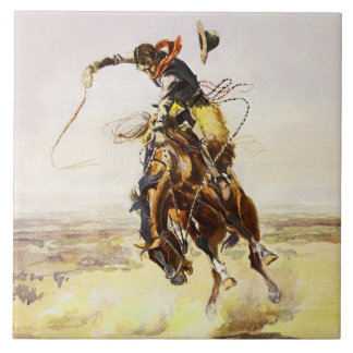 Carreau "Un mauvais tuyau" de Charles M Russell
