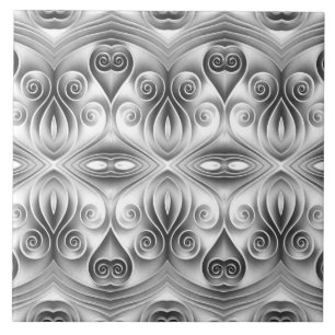 Carreau Un motif classique noir et blanc unique