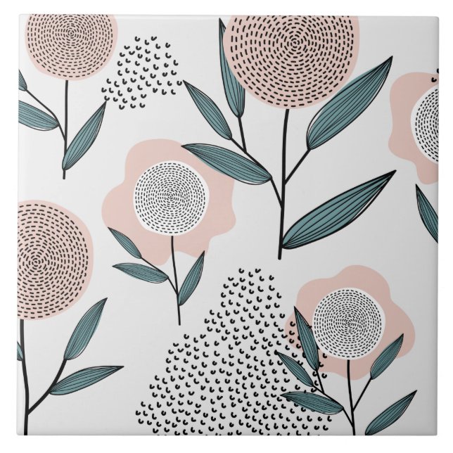 Carreau Un rose (Devant)