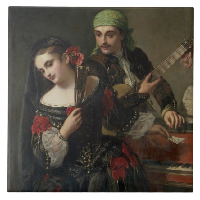 Carreau Une leçon de musique, Séville (Devant)