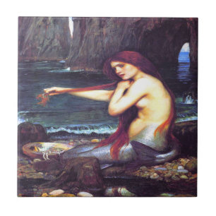 Carreau Une mermaid John William Waterhouse