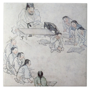 Carreau Une salle de classe confucéenne (Sodang) (copie d