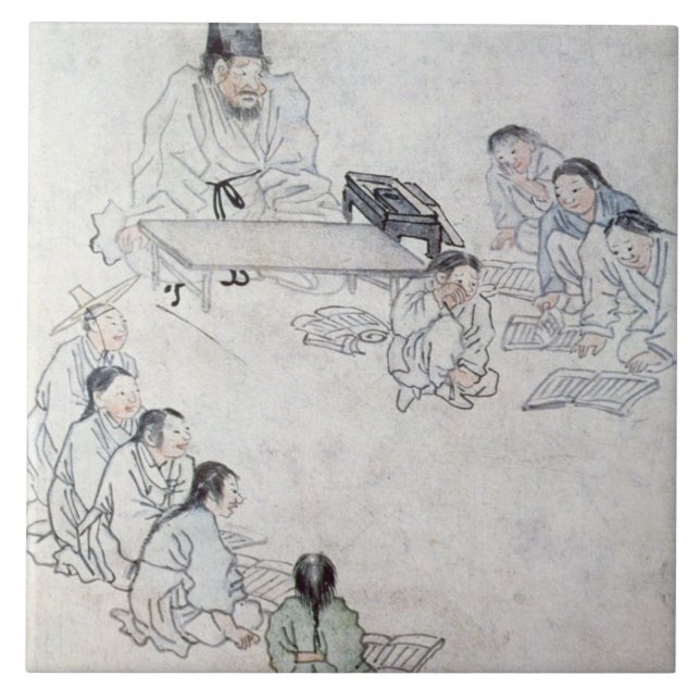 Carreau Une salle de classe confucéenne (Sodang) (copie de (Devant)