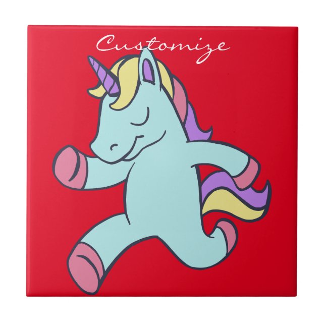 Carreau Unicorne Bleue Courant Thunder_Cove (Devant)