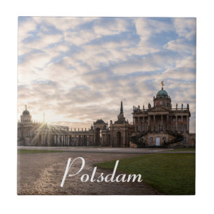 Carreau Université de Potsdam au coucher du soleil en Alle