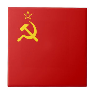 Carreau URSS Union soviétique Faucille et marteau communis