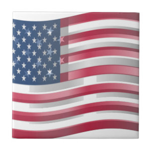 Carreau USA Unites : Stripes & Stars en Gras Design