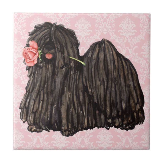 Carreau Valentine Puli rose (Devant)