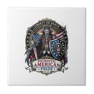 Carreau Vampire Patriotique Liberté Seigneur Horreur Monst