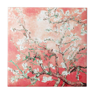 Carreau Van Gogh Almond Blossoms Peach