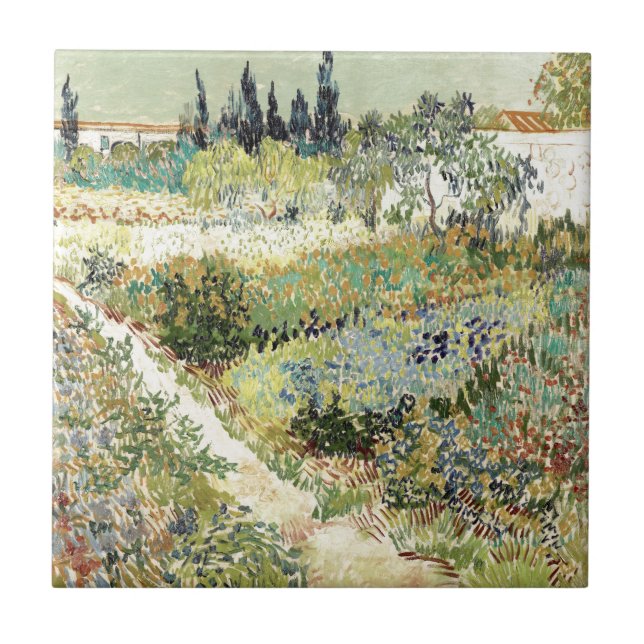 Carreau Van Gogh Garden à Arles 1888 (Devant)