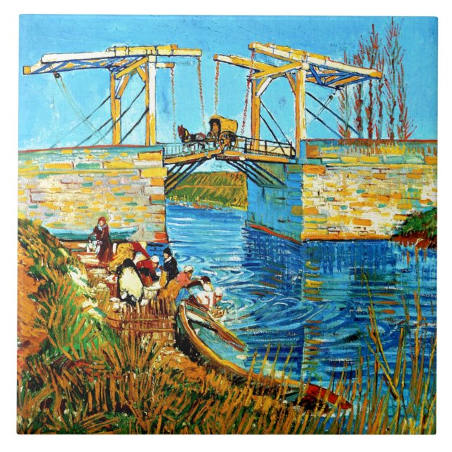 Carreau Van Gogh - Le pont Langlois à Arles, (Devant)