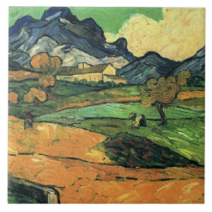 Carreau Van Gogh - Mont Gaussier, célèbre peinture,