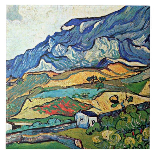 Carreau Van Gogh - Paysage des Alpilles, (Devant)