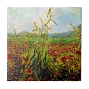 Carreau Van Gogh - Stalks de maïs vert