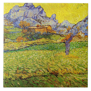 Carreau Van Gogh - Un pré dans les montagnes