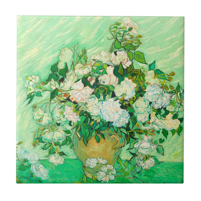 Carreau Van Gogh White Roses (Devant)