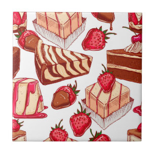Carreau Variété de Desserts Carrelage céramique
