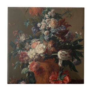 Carreau Vase des fleurs - Jan van Huysum